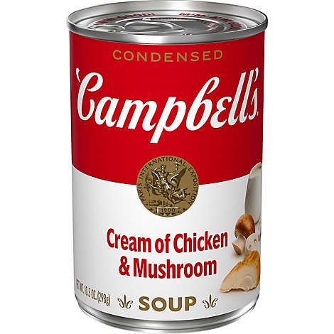 Campbells Soup Condensed Cream Of Chicken & Mushroom - 10.5 Oz