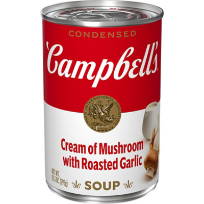 Campbells Soup Condensed Cream Of Mushroom with Roasted Garlic - 10.5 Oz