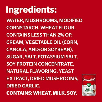 Campbells Healthy Request Soup Condensed Cream of Mushroom - 10.5 Oz - Image 6