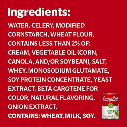 Campbells Soup Condensed Cream Of Celery 98% Fat Free - 10.5 Oz - Image 4