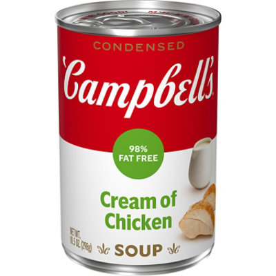 Campbells Soup Condensed Cream Of Chicken 98% Fat Free - 10.5 Oz