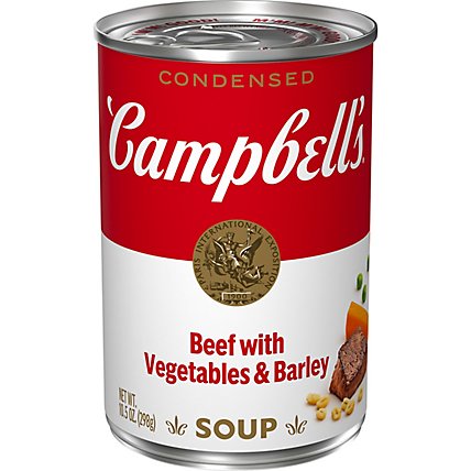 Campbells Soup Condensed Beef with Vegetables & Barley - 10.5 Oz - Image 2