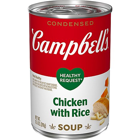 Campbells Healthy Request Soup Condensed Chicken with Rice - 10.75 Oz
