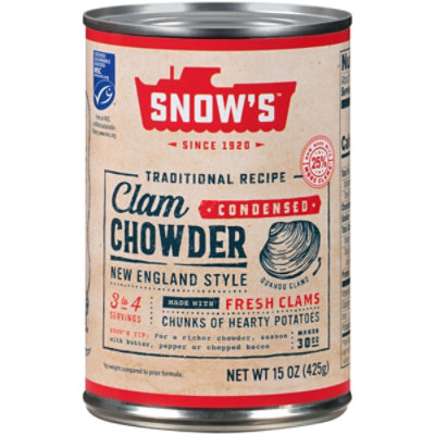 Snows Clam Chowder Condensed New England - 15 Oz - Image 3