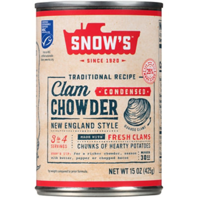 Snows Clam Chowder Condensed New England - 15 Oz - Image 2