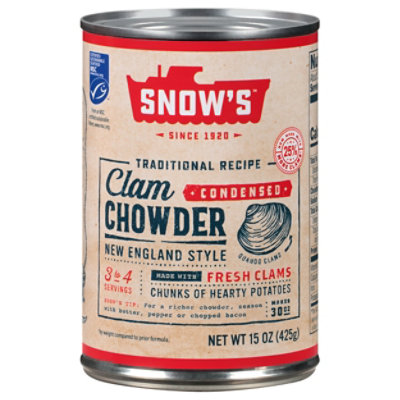 Snows Clam Chowder Condensed New England - 15 Oz - Image 1