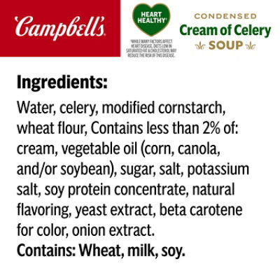 Campbell's Condensed Heart Healthy Cream of Celery Soup - 10.5 Oz - Image 5