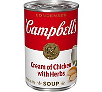 Campbells Soup Condensed Cream Of Chicken With Herbs - 10.5 Oz