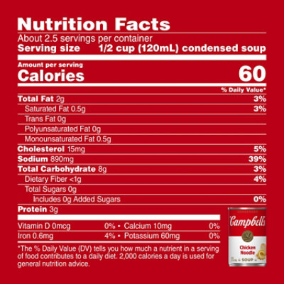 Campbell's Condensed Chicken Noodle Soup - 10.75 Oz - Image 4