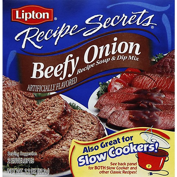 Lipton Recipe Secrets Recipe Soup & Dip Mix Beefy Onion 2 Count - 2.2 Oz