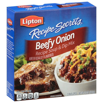 Lipton Recipe Secrets Soup and Dip Mix Beefy Onion