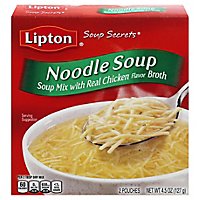 Lipton Soup Secrets Soup Mix With Real Chicken Broth Noodle Soup 2 Count - 4.5 Oz - Image 3