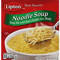 Lipton Soup Secrets Soup Mix With Real Chicken Broth Noodle Soup 2 Count - 4.5 Oz - Image 2