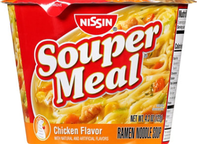 Nissin Souper Meal Ramen Noodle Soup Chicken Flavor With Vegetable Medley - 4.3 Oz - Image 2
