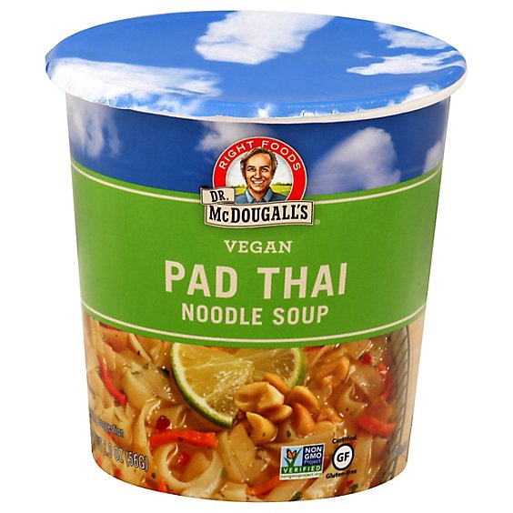 Dr. McDougalls Soup Gluten Free Vegan Pad Thai Noodle Soup - 2 Oz