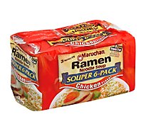 Maruchan Ramen Noodle Soup Chicken Flavor Souper - 6-3 Oz