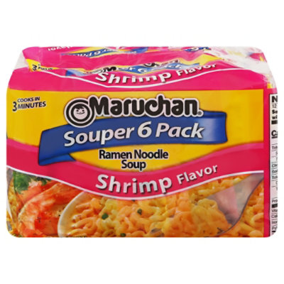 Maruchan Ramen Noodle Soup Shrimp Flavor - 6-3 Oz - Image 3