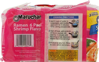 Maruchan Ramen Noodle Soup Shrimp Flavor - 6-3 Oz - Image 6