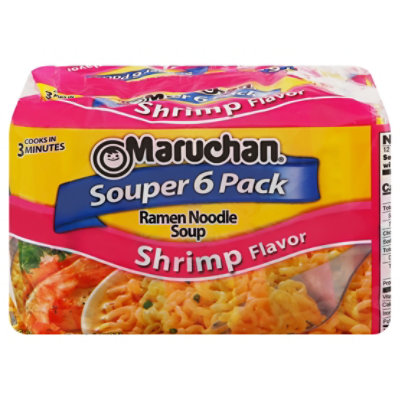 Maruchan Ramen Noodle Soup Shrimp Flavor - 6-3 Oz
