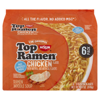 Nissin Top Ramen Ramen Noodle Soup Chicken Flavor - 6-3 Oz - Image 2