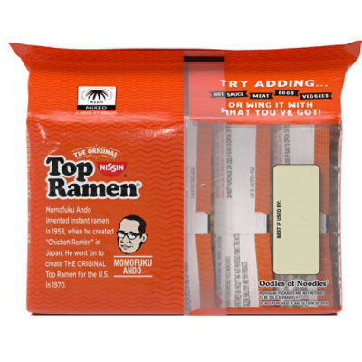 Nissin Top Ramen Ramen Noodle Soup Chicken Flavor - 6-3 Oz - Image 2