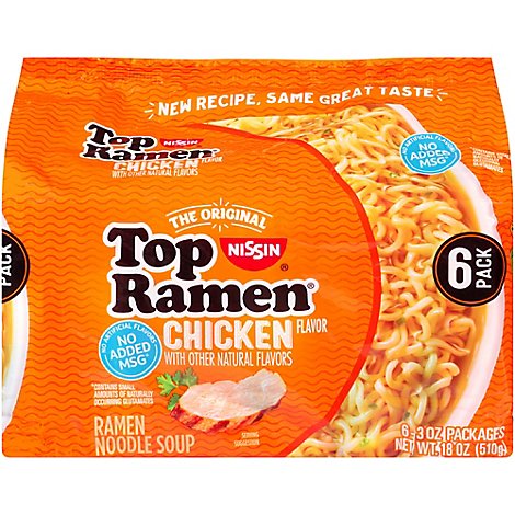 Nissin Top Ramen Ramen Noodle Soup Chicken Flavor 6 3 Oz Safeway
