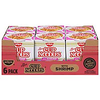 Nissin Cup Noodles Ramen Noodle Soup With Shrimp - 6-2.25 Oz - Image 1