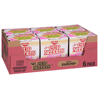 Nissin Cup Noodles Ramen Noodle Soup With Shrimp - 6-2.25 Oz - Image 2