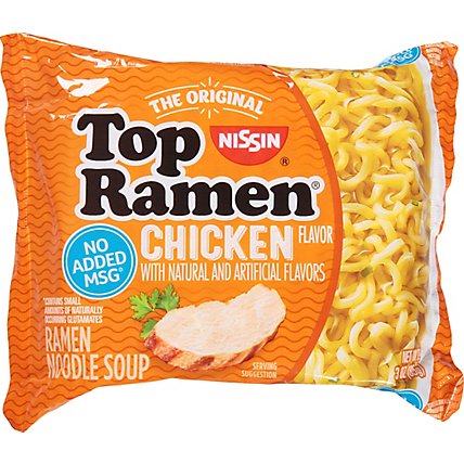 Nissin Top Ramen Ramen Noodle Soup Chicken Flavor - 3 Oz - Image 2