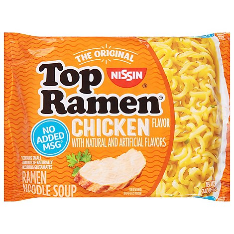 Nissin Top Ramen Ramen Noodle Soup Chicken Flavor - 3 Oz