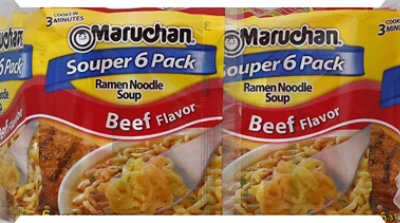 Maruchan Ramen Noodle Soup Beef Flavor - 6-3 Oz - Image 3