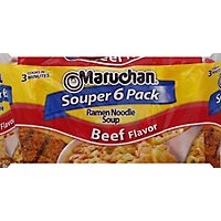 Maruchan Ramen Noodle Soup Beef Flavor - 6-3 Oz - Image 2