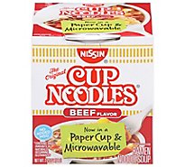 Nissin Cup Noodles Ramen Noodle Soup Beef Flavor - 2.25 Oz