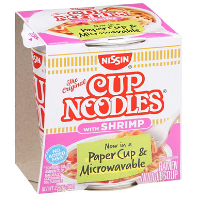 Nissin Cup Noodles Ramen Noodle Soup With Shrimp - 2.25 Oz - Image 3