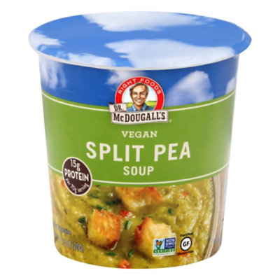 Dr. McDougalls Soup Gluten Free Vegan Split Pea With Barley - 2.5 Oz - Image 3