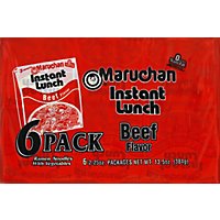 Maruchan Instant Lunch Ramen Noodle Soup Beef Flavor - 6-2.25 Oz - Image 2