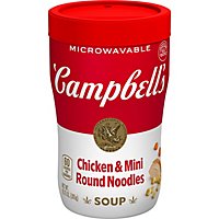 Campbells Soup Soup on the Go Chicken & Mini Round Noodles Cup - 10.75 Oz - Image 2