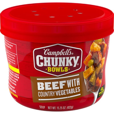 Campbell's Chunky Beef Soup with Country Vegetables - 15.25 Oz - Image 1