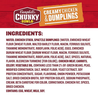 Campbell's Chunky Creamy Chicken and Dumplings Soup - 15.25 Oz - Image 5