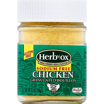 HERB-OX Bouillon Granulated Chicken Flavor Sodium Free - 3.3 Oz - Image 2