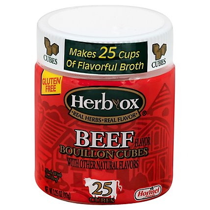 HERB-OX Bouillon Beef Flavor 25 Count - 3.25 Oz - Image 1