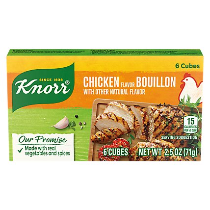 Knorr Bouillon Cubes Chicken Flavor Extra Large 6 Count - 2.5 Oz - Image 3