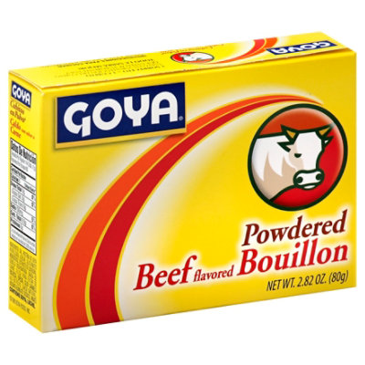 Goya Bouillon Powdered Beef Flavored Box - 2.82 Oz - Image 1