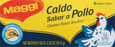 Maggi Flavor Bouillon Chicken Tablets Box 8 Count - 3.38 Oz - Image 2