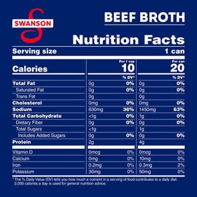 Swanson 100% Natural Beef Broth - 14.5 Oz - Image 3