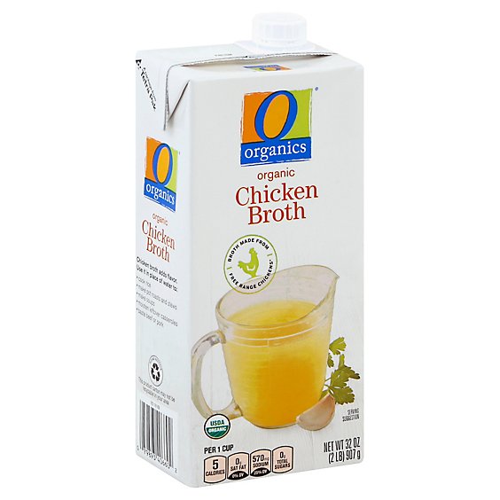 O Organics Organic Broth Chicken - 32 Oz