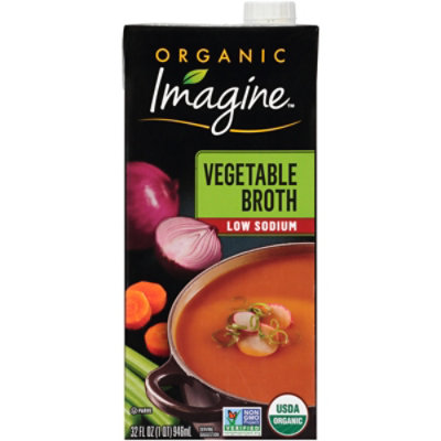 Imagine Natural Creations Organic Broth Vegetable Low Sodium - 32 Fl. Oz. - Image 2