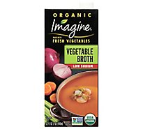 Imagine Natural Creations Organic Broth Vegetable Low Sodium - 32 Fl. Oz.
