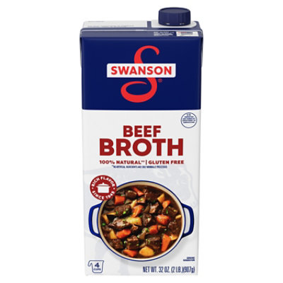 Swanson 100% Natural Beef Broth - 32 Oz - Image 1