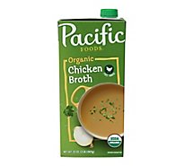 Pacific Organic Broth Chicken Free Range - 32 Fl. Oz.
